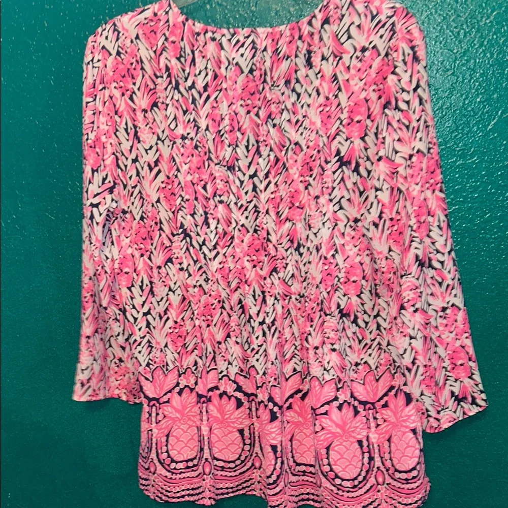Lilly Pulitzer Pink Patterned Top - Picture 7 of 7